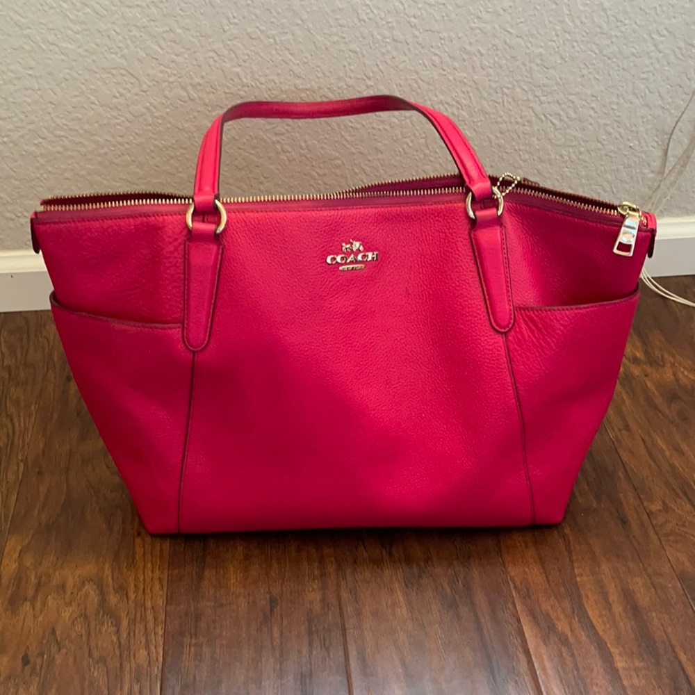Hot pink coach purse